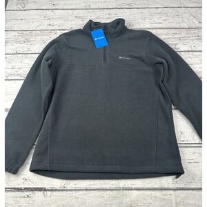 Columbia Steens Mountain Fleece Gray 1/2 Zip Pullover Jacket Mens Medium NWT